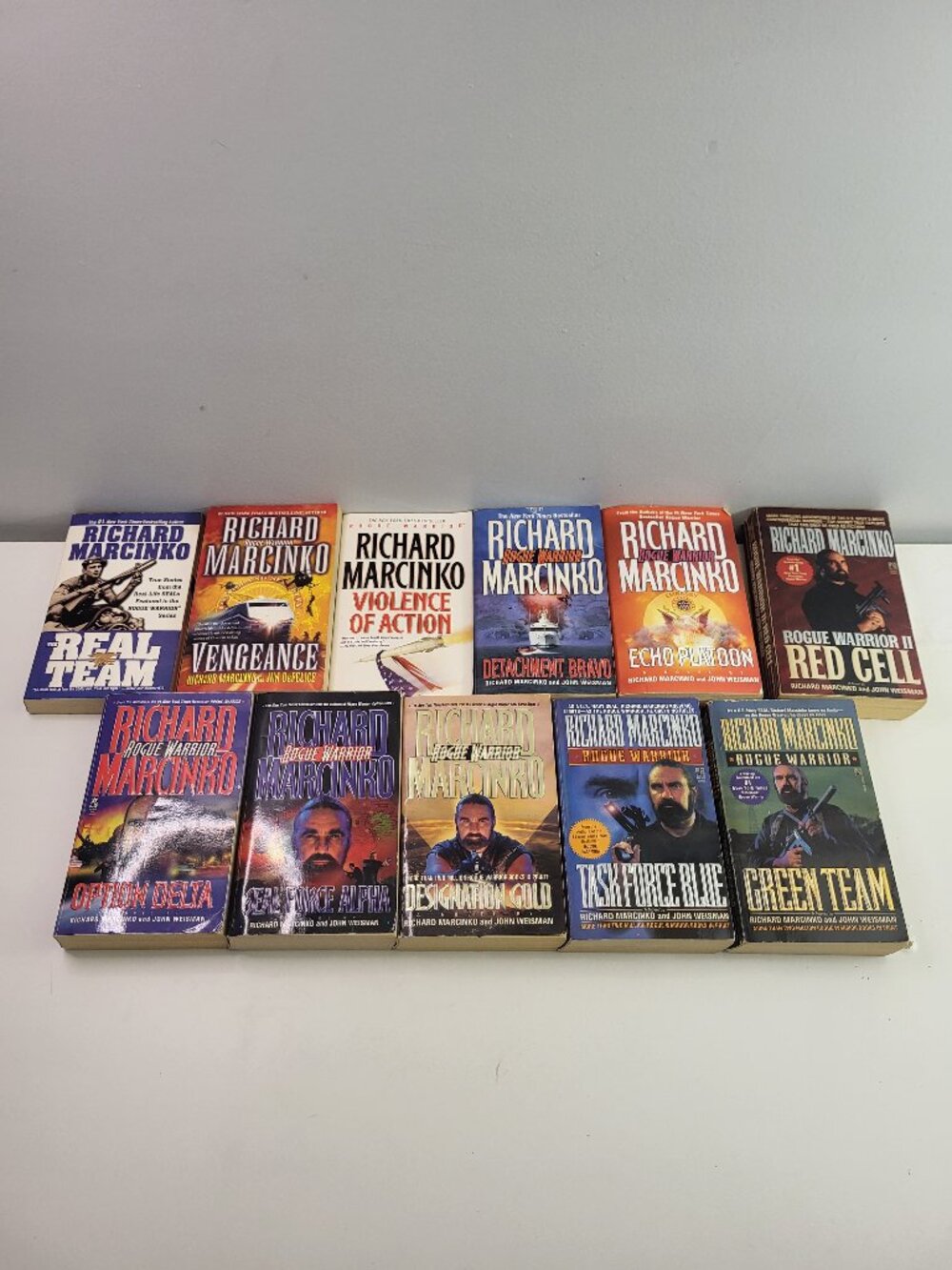 Richard Marcinko Rogue Warrior Book Lot of 11 Military Thriller Paperbacks